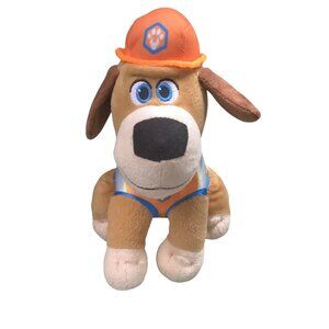 Disney Pupstruction Paw Patrol Construction Worker Plush Mastiff Dog Toy 8”